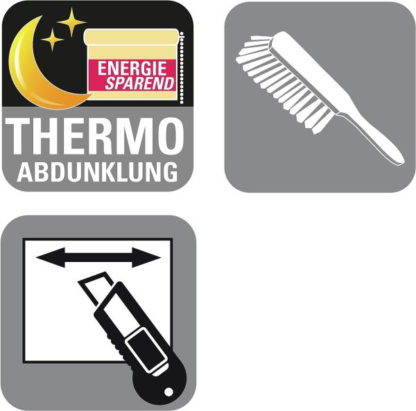 Seitenzugrollo EASYFIX Rollo Thermo ENERGIESPAREND, GARDINIA, verdunkelnd, mit Bohren/ohne Bohren, freihängend, abdunkelnd mit Thermobeschichtung Bild 7