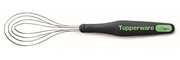TUPPERWARE Griffbereit Tellerbesen schwarz-grün D165 Schneebesen TOP-Tellerbesen 9550