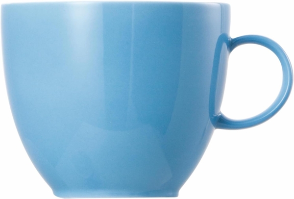 Thomas Sunny Day Kaffeetasse, Obertasse, Porzellan, Waterblue / Blau, Spülmaschinenfest, 200 ml, 14742