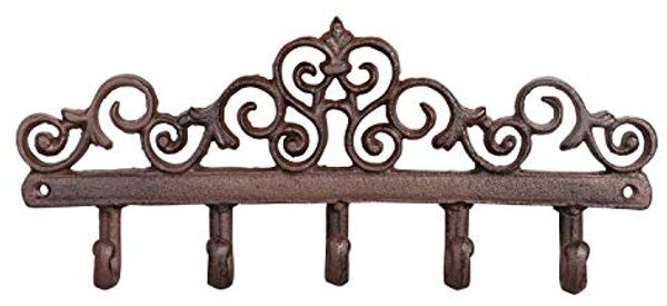 Hakenleiste Gusseisen 5 Haken Wandhaken Vintage Garderobe Wandhalterung