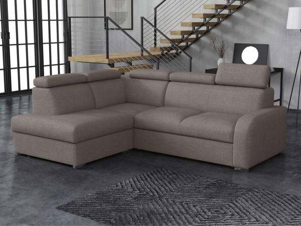 Ecksofa Apollo 2rRLXp mit Schlaffunktion und Bettkasten (Farbe: Crown 04, Seite: Links LXP+R+2R) Bild 2
