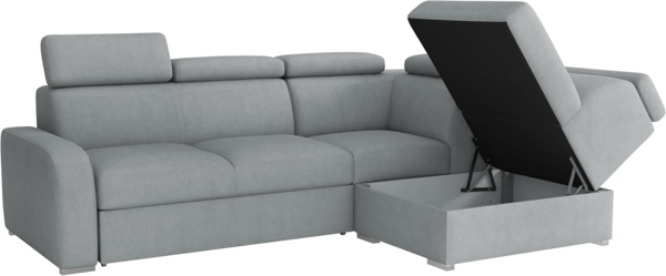 Ecksofa Apollo 2rRLXp mit Schlaffunktion und Bettkasten (Farbe: Crown 04, Seite: Links LXP+R+2R) Bild 5