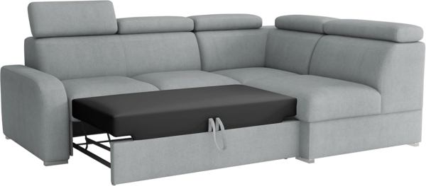 Ecksofa Apollo 2rRLXp mit Schlaffunktion und Bettkasten (Farbe: Crown 04, Seite: Links LXP+R+2R) Bild 4