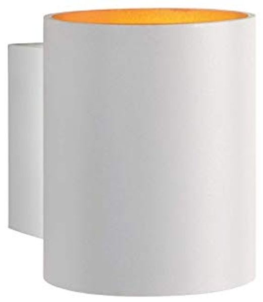 Wandleuchte Innen weiß-golden Tube SQUALLA G9 IP20 Aluminium