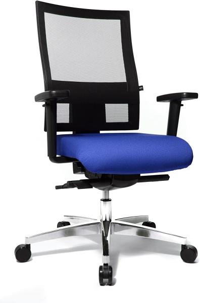 Topstar Sitness 60 Bürostuhl (inkl. Armlehnen/Sitzbezug/Netzbezug) blau/schwarz