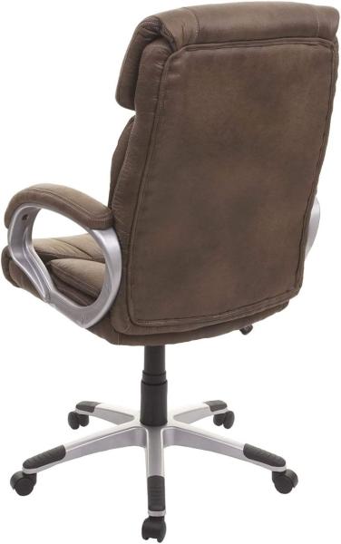 Mendler 'HWC-A71' Chefsessel, Stoff / Textil Wildleder-Optik braun, max. 120 kg, FSC® Bild 5
