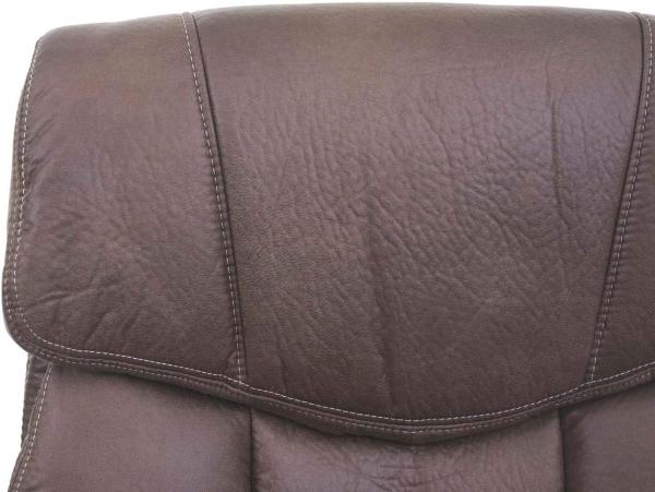 Mendler 'HWC-A71' Chefsessel, Stoff / Textil Wildleder-Optik braun, max. 120 kg, FSC® Bild 7
