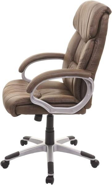 Mendler 'HWC-A71' Chefsessel, Stoff / Textil Wildleder-Optik braun, max. 120 kg, FSC® Bild 4