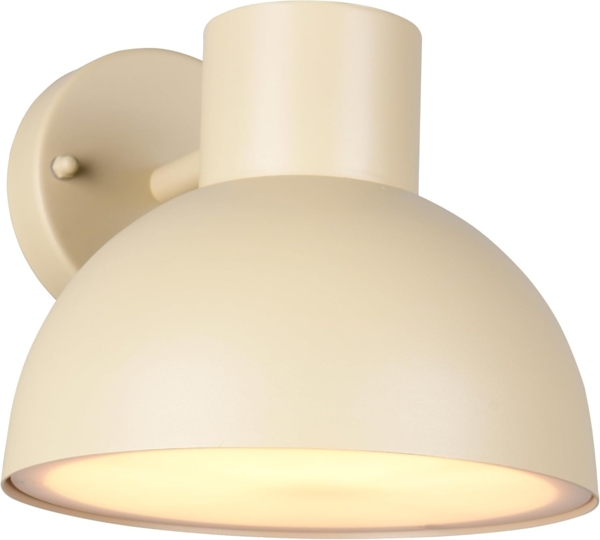 Retro Style Downlight Außenwandleuchte ELBE Beige, Ø 20cm