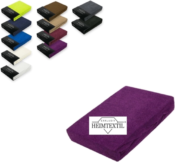 Frottee Spannbettlaken Premium Marke 60 - 70 x 140 cm Lila