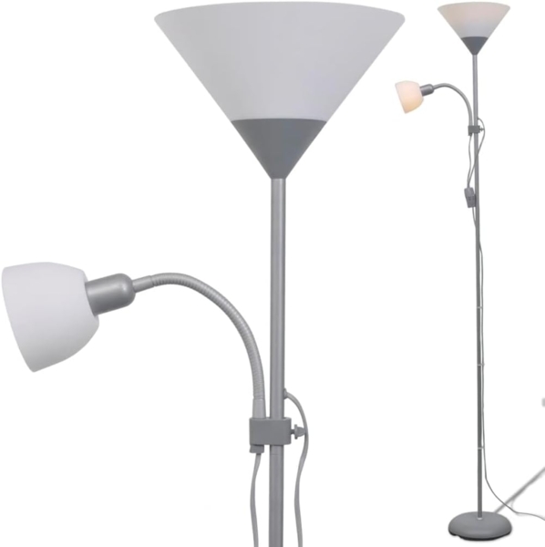 vidaXL Stehlampe Grau 242732 Bild 3