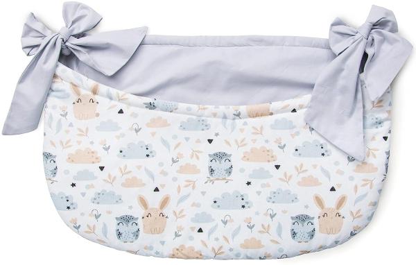 Amilian Betttasche zum Einhängen; Spielzeugtasche; Babybetttasche; Windelntasche; Spielzeughalter; Aufbewahrungstasche; Babybett Organizer für Kiderbett, Laufgitter, Kinderzimmer, Babybett; Design109