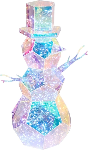 Weihnachtsdekoration LED ARCTICA Schneemann 43 cm Bunt