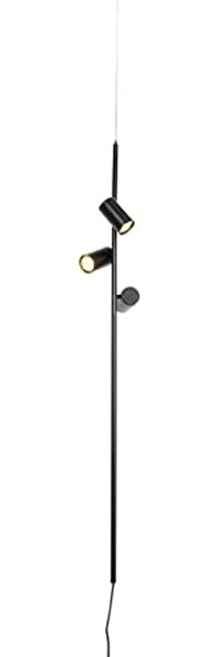 Qazqa Pendelleuchte Jeana luxe, ohne Leuchtmittel, GU10, Schwarz, Modern, Stahl, 3-flammig