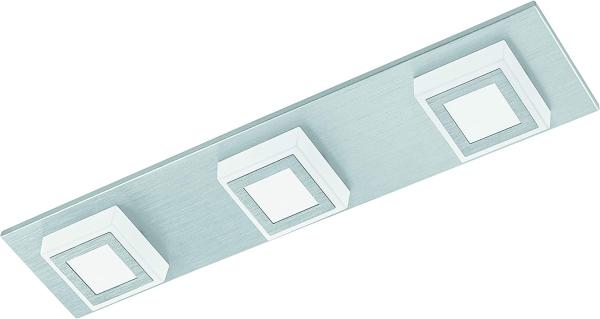 Eglo 94507 Wandleuchte/Deckenleuchte LED MASIANO alu-gebürstet, LED max. 3X3,3W