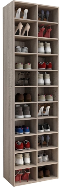 VCM Schuhregal Hinsol 919098 Sonoma-Eiche H. 183 x B. 52 x T. 30 cm