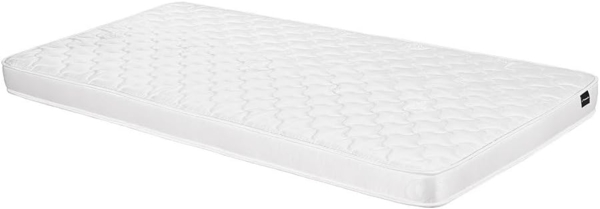 Vente-unique - Halbhohes Bett 90x190 cm – Mit Stauraum + Matratze – Kiefer & MDF – Weiß/Rosa – LANIORI Bild 9