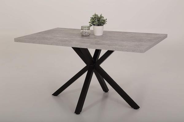 Esstisch CLEO Beton schwarz 140x90 cm Bild 4