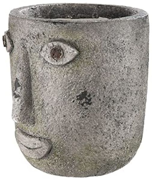 GILDE Pflanzgefäß Folto - braun-grau - H. 29cm x B. 26cm - 36089