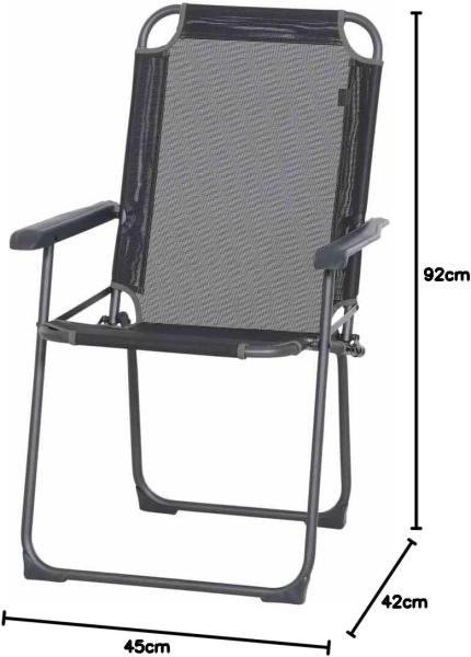Siena Garden Campingstuhl Comfort, 69,5x57,5x95 cm M31090 Bild 2