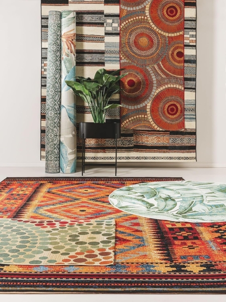 benuta Outdoorteppich Artis, rund, Höhe: 5 mm, In- & Outdoorteppich, Pflegeleicht für Garten, Terrasse, Balkon, Küche Bild 7