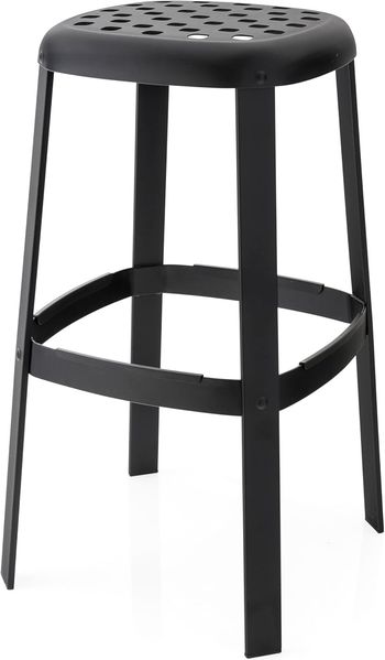 Connubia, Hocker Industrial starr Metallgestell schwarz matt