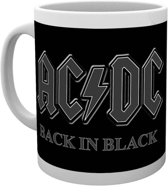 Tasse AC,DC Back in Black Kaffeebecher Pott Keramik Bild 4