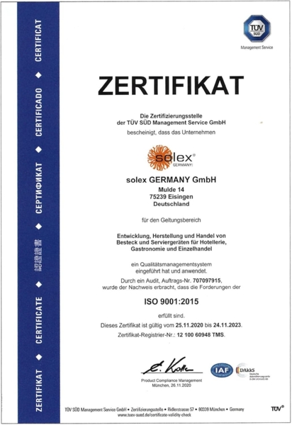 Solex Lena Besteckset 48 teilig Hammerschlag Optik Edelstahl für 12 Personen Bild 6