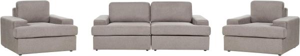 Sofa Set taupe 5-Sitzer ALLA