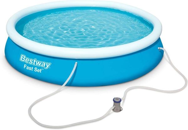 Bestway Set: Quick-Up Pool Fast Set Pool, mit Filterpumpe, ØxH: 366x76 cm blau