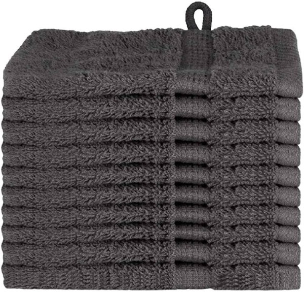 vidaXL Gästetuch SOLUND Anthrazit Baumwolle 137146