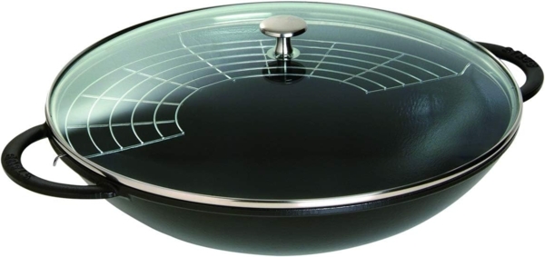 Staub Staub Gusseisenwok mit Deckel 37 cm 405093980