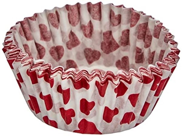 Zenker Muffinförmchen Papier Herz 50 Stück Cupcake Papierbackförmchen
