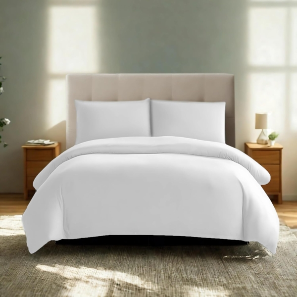 Komfortec Bettwäsche Premium, 135 x 200 bis 220 x 240 cm, 6 verschiedene Größen zur Auswahl, gebürstet 100% Mikrofaser, 2 teilig, Superweiches Bettwäsche-Set, Knitterfrei, Atmungsaktiv