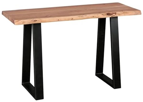Wohnling Konsolentisch Baumstamm, Naturprodukt, Massivholz Akazie, 120x45 cm