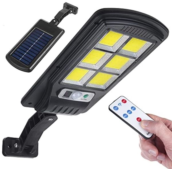 Maclean LED Solarleuchte MCE446, Kaltweiß, Solar Straßenlampe mit Bewegungs- und Dämmerungssensor