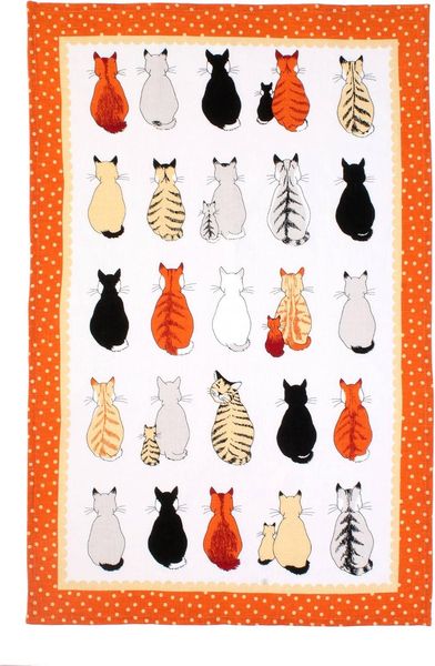 Ulster Weavers Geschirrtuch Cats in Waiting, (Set, 1-tlg, 1-teilig), 100% Baumwolle 48x74cm Küchentuch