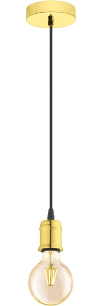 Eglo 32538 Pendelleuchte 1 flammig E27 MESSING SCHWARZ YORTH