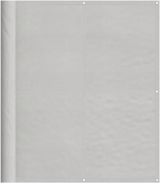 vidaXL Balkon-Sichtschutz Hellgrau 120x800 cm 100 % Polyester-Oxford 4000019 Bild 1