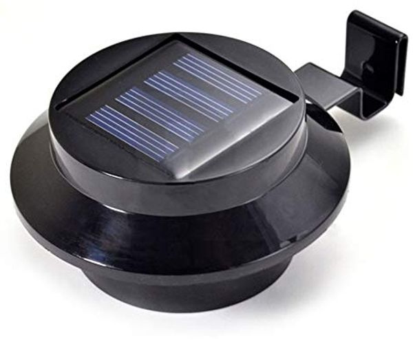 Haushalt International Außen-Deckenleuchte LED Solar Dachrinnenleuchten Farbe: schwarz, 2er-Set