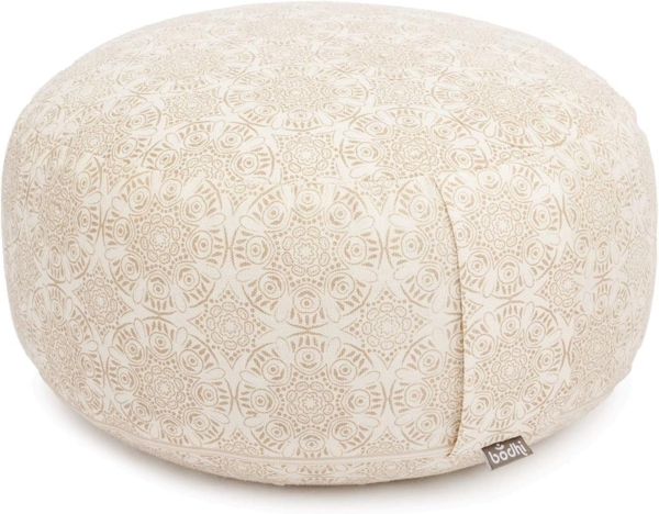 bodhi Meditationskissen Meditationskissen RONDO, 32 x 20 cm Madurai, ecru, Kapok