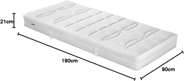 Malie Holiday 7-Zonen-Kaltschaummatratze 90x190 cm H2 Bild 2