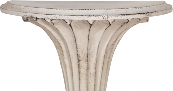 Biscottini Shabby Chic Wandregal 31 x 15 x 34 cm Made in Italy | Weißes Wandregal aus Holz | Shabby Chic Wandregale für Handwerk Bild 3