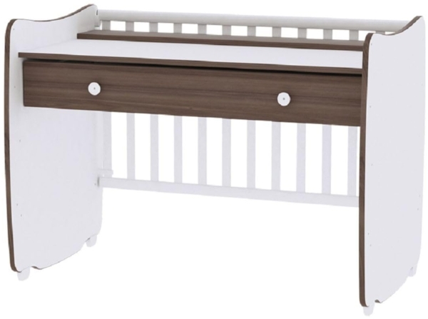 Lorelli 'Dream' Babybett 70x140 cm umbaubar, mit Schaukelfunktion, weiß Bild 4