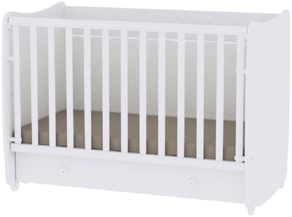 Lorelli 'Dream' Babybett 70x140 cm umbaubar, mit Schaukelfunktion, weiß Bild 2