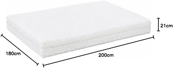 MSS 7 Zonen TTFK-Matratze MedicPlus 180x200x21 cm H2 Bild 2