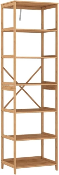 Bücherregal Novaro Bambus 48.3 x 166.5 cm mit 7 Fächern Vicco