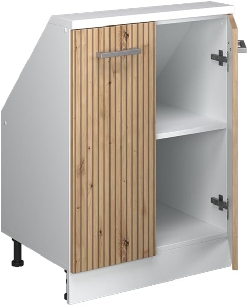 Dachschrägenschrank Rion Artisan Eiche/Weiß mit 2 Türen Vicco Bild 5