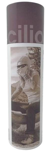 Cilio 'ELEGANTE' Isoliertrinkflasche, Edelstahl schwarz, 500 ml Bild 2