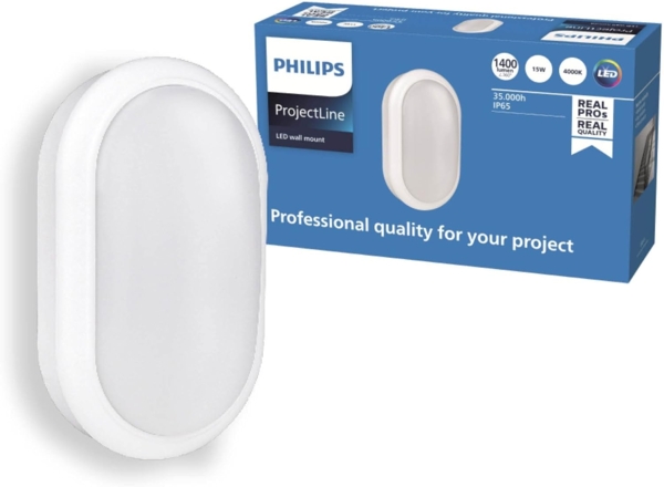 Philips LED Außenwandleuchte ProjectLine oval neutralweiß